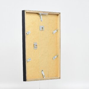 Cadre photo en bois profil 42, verre clair anthracite 29,7x42 cm