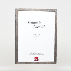 Cadre photo en bois profil 42, verre clair anthrazit 50x60 cm