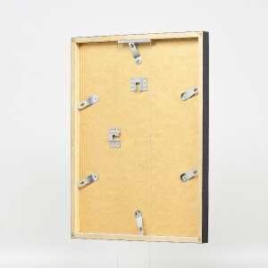 Cadre photo en bois profil 42, verre clair argent 50x75 cm