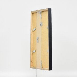 Cadre photo en bois profil 42, verre transparent anthracite 70x100 cm