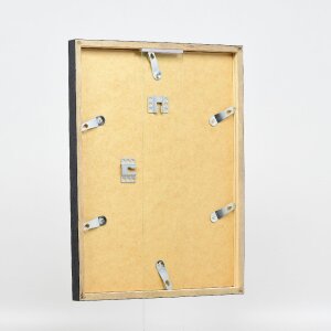 Cadre photo en bois profil 42, verre transparent anthracite 70x100 cm