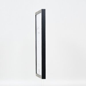 Cadre photo bois profil 42, verre clair argent, 30,5x91,5 cm