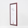 Cadre photo en bois effect Profil 43 rouge 7x10 cm
