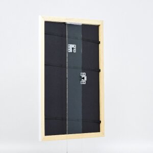 Cadre photo en bois blanc brillant 9x13 cm – Profil 43