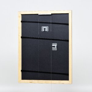 Cadre photo en bois effet profil 43 argent 10x15 cm