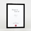 Cadre photo en bois Effect profil 43 noir brillant 10x15 cm