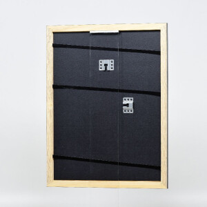 Cadre photo bois profil 43 noir brillant 13x13 cm