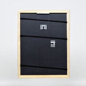 Cadre photo bois profil 43 noir brillant 13x13 cm