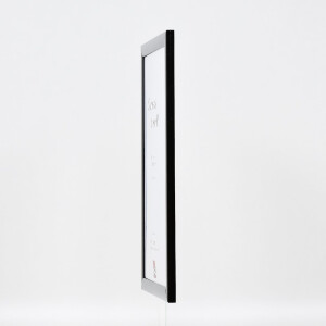 Cadre photo bois profil 43 noir brillant 13x13 cm