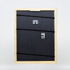 Cadre photo bois profil 43 noir brillant 13x13 cm