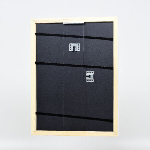 Cadre photo en bois Profil 43 blanc brillant 13x13 cm