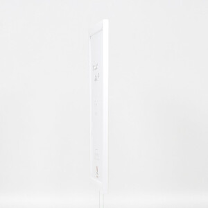 Cadre photo en bois Profil 43 blanc brillant 13x13 cm