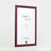 Cadre photo en bois profil 43 rouge 13x18 cm