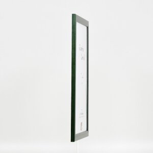 Cadre photo bois profil 43 tannengrün 18x24 cm verre normal