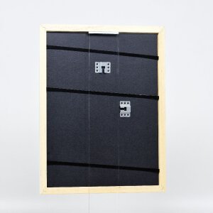 Cadre photo en bois Profil 43 blanc brillant 18x27 cm