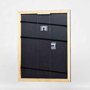 Cadre photo en bois effet Profil 43 noir 18x32 cm