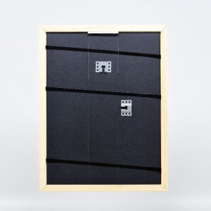 Cadre photo bois effet Profil 43 blanc brillant 18x32 cm