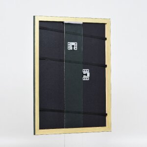 Cadre photo en bois profil 43 tannegré 20x20 cm verre normal