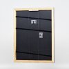 Cadre photo en bois noir 20x25 cm, profil 43, verre standard
