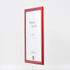 Cadre photo en bois profil 43, rouge brillant, 20x25 cm, verre normal