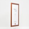 Cadre photo en bois effet profil 43 marron 20x30 cm