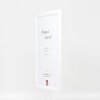 Cadre photo bois profil 43 blanc brillant 21x28 cm