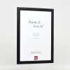 Cadre Photo Bois Profil 43 Noir 21x29,7 cm