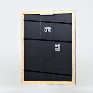 Cadre photo en bois profil 43 noir brillant 21x29,7 cm