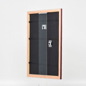 Cadre photo en bois Profil 43, rouge, 23x70 cm, verre normal