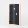 Cadre photo en bois profil 43 rouge brillant 24x30 cm