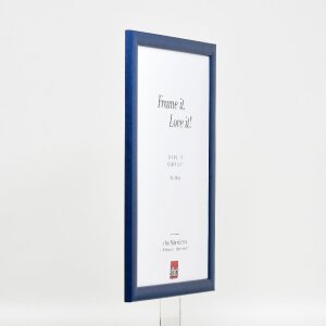 Cadre photo bois profil 43 royalbleu 25x35 cm verre normal