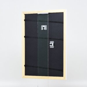 Cadre photo en bois blanc brillant 25x38 cm - Profil 43
