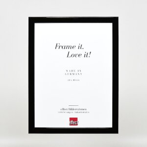 Cadre photo en bois noir mat 25x38 cm, profil 43