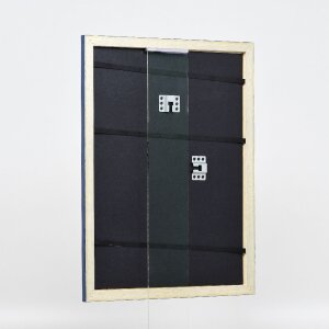 Cadre photo en bois Profil 43 royalbleu 25x60 cm verre normal