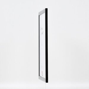 Cadre photo bois Profil 43 noir brillant 25x60 cm