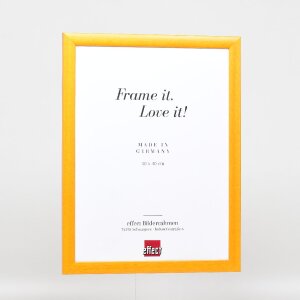 Cadre photo en bois effet profil 43 miel 27x48 cm verre normal