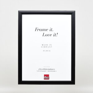 Cadre photo en bois Profil 43 noir 28x35 cm