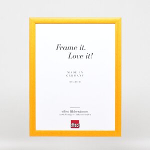 Cadre photo en bois effet Profil 43 miel 30x30 cm verre normal