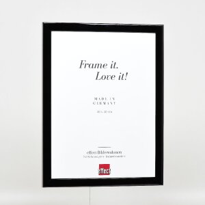 Cadre photo en bois Profil 43 noir mat 30x30 cm