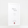 Cadre photo bois blanc brillant 30x40 cm - profil 43