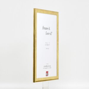 Cadre photo en bois doré 29,7x42 cm avec verre normal