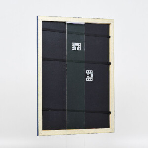 Cadre photo bois profil 43 royalbleu 29,7x42 cm verre normal