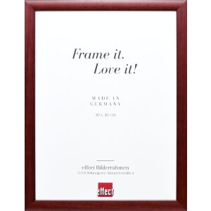 Cadre photo en bois Profil 43 rouge 35x100 cm verre normal