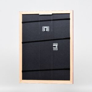 Cadre photo en bois profil 43 rouge brillant 35x100 cm