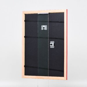 Cadre photo bois lachs 40x40 cm, verre normal, effet Profil 43