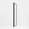 Cadre photo bois profil 43 noir brillant 40x50 cm verre normal