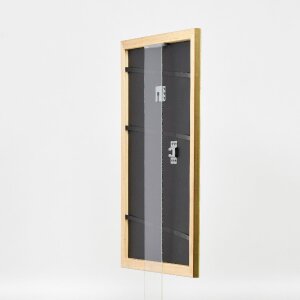 Cadre photo en bois doré 40x60 cm avec verre normal