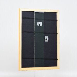 Cadre photo en bois effet profil 43 miel 40x60 cm