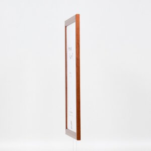 Cadre photo en bois effet profil 43 brun 40x60 cm verre normal