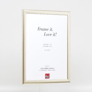 Cadre photo en bois profil 43 argent 42x59,4 cm verre normal